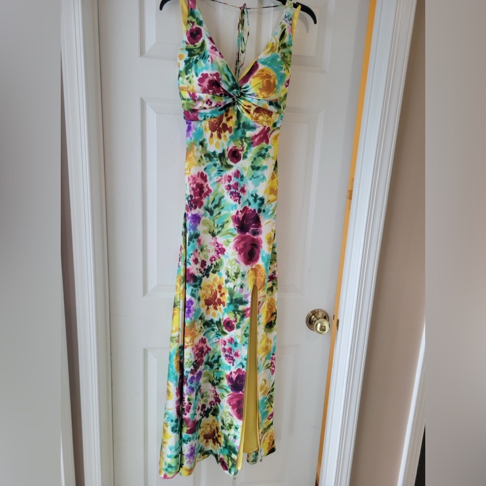 Floral evening gown